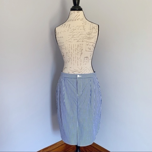 Banana Republic Relaxed Striped Pencil Skirt - Picture 2 of 8